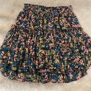 Misa Marion abstract floral skirt